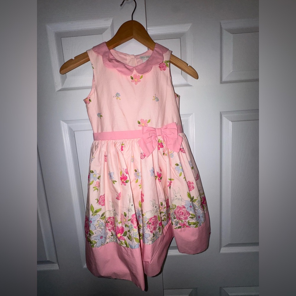Sale Floral Pink Kids Easter Dress